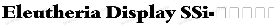 Eleutheria Display SSi字体转换